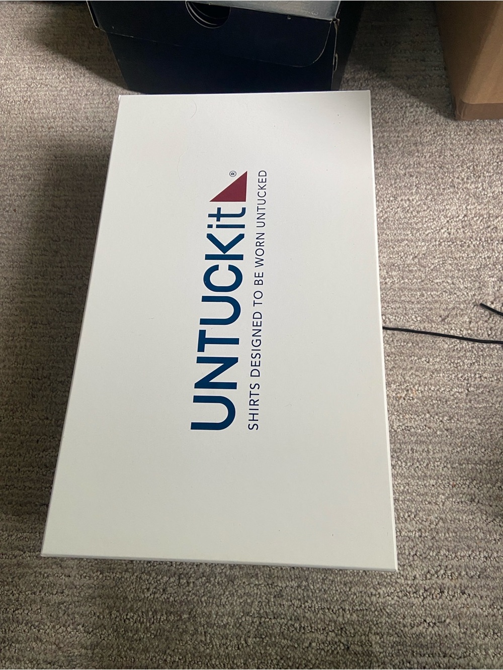 UNTUCKit White Box with Blue and Red Logo